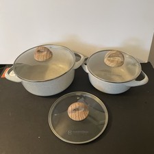 MasterClass Premium Cookware Set W Lids Non-Sti...